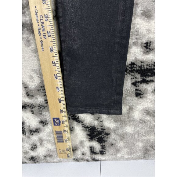 Helmut‎ Lang Jeans Womens Size 25 Black Skinny Pull On Jegging Stretch Low Rise - Picture 5 of 13